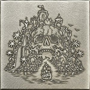 Skull Island – Steel Texture Plate