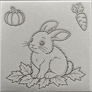 Bunny's Fall Frolic Rolling Mill Plate
